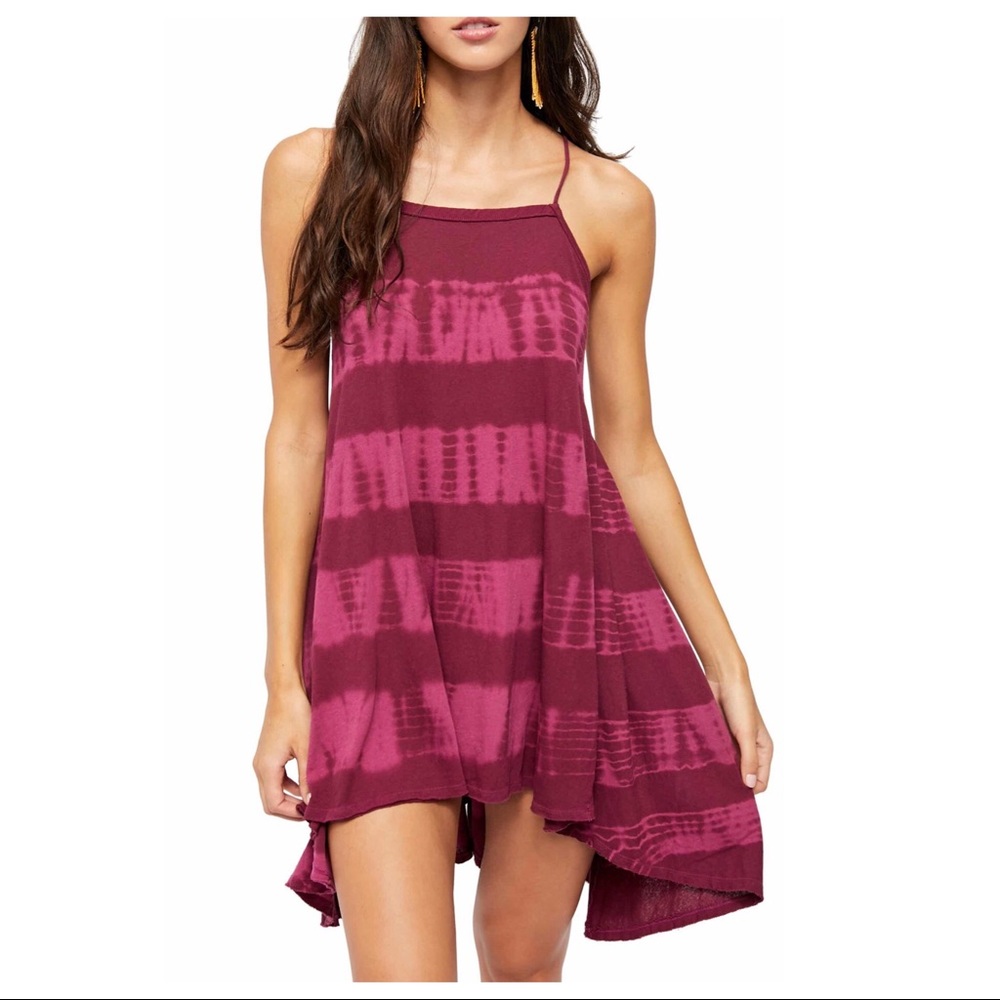 FREE PEOPLE BOHO FLOWY TUNIC MINI TANK DRESS A3C - Picture 9 of 15